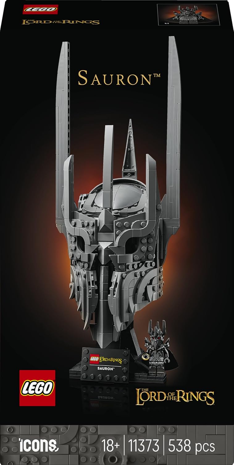 LEGO Icons The Lord of the Rings: Sauron's Helmet 11373. New but open damaged box. All bags inside are factory sealed