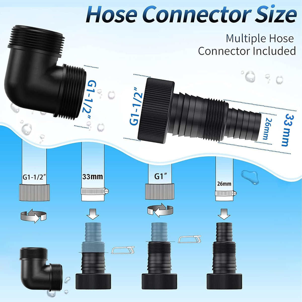 Submersible Water Pump 1000W 17600L/H Float Switch Sump Pump FOTING Electric