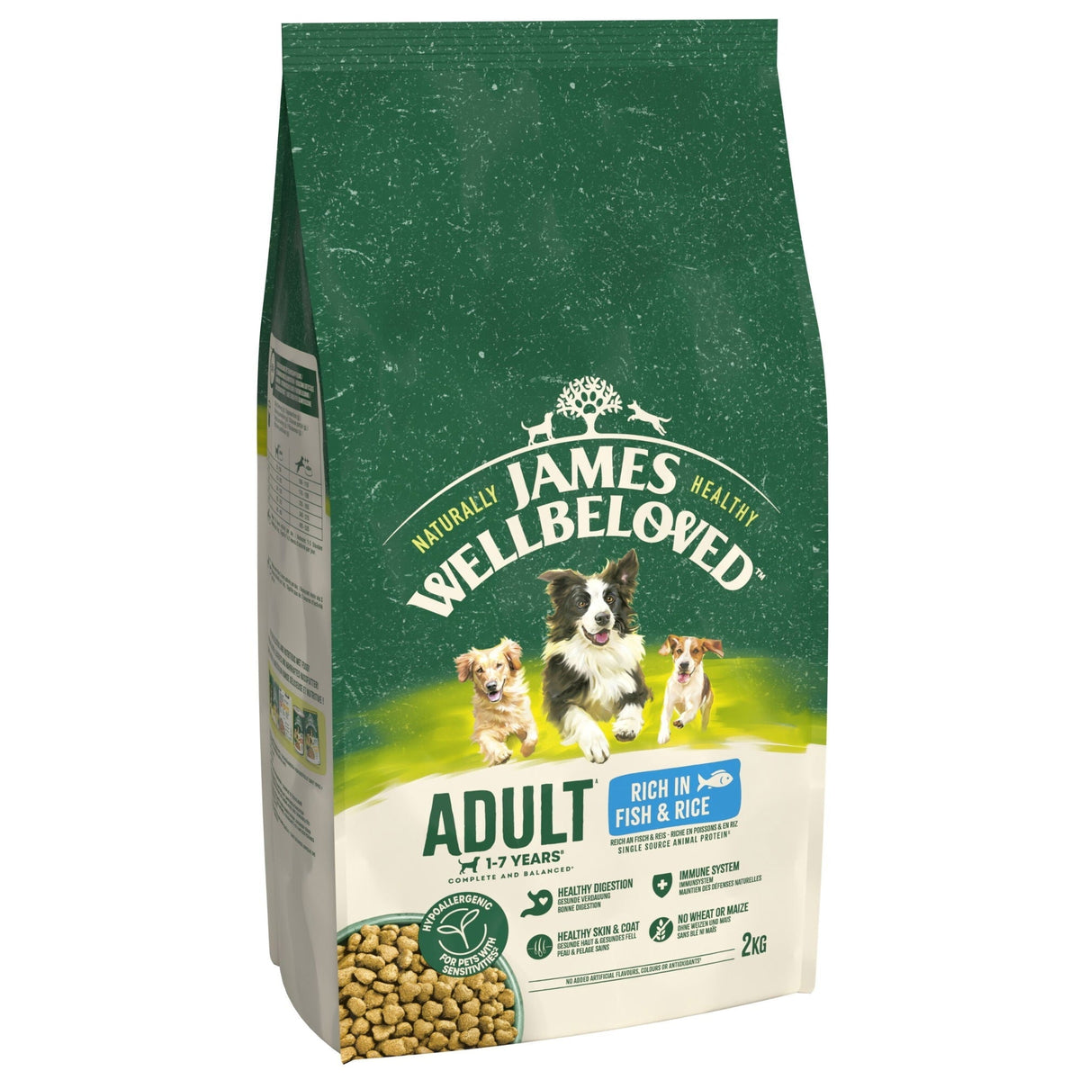 James Wellbeloved Adult Fish & Rice Dry Dog Food 2kg