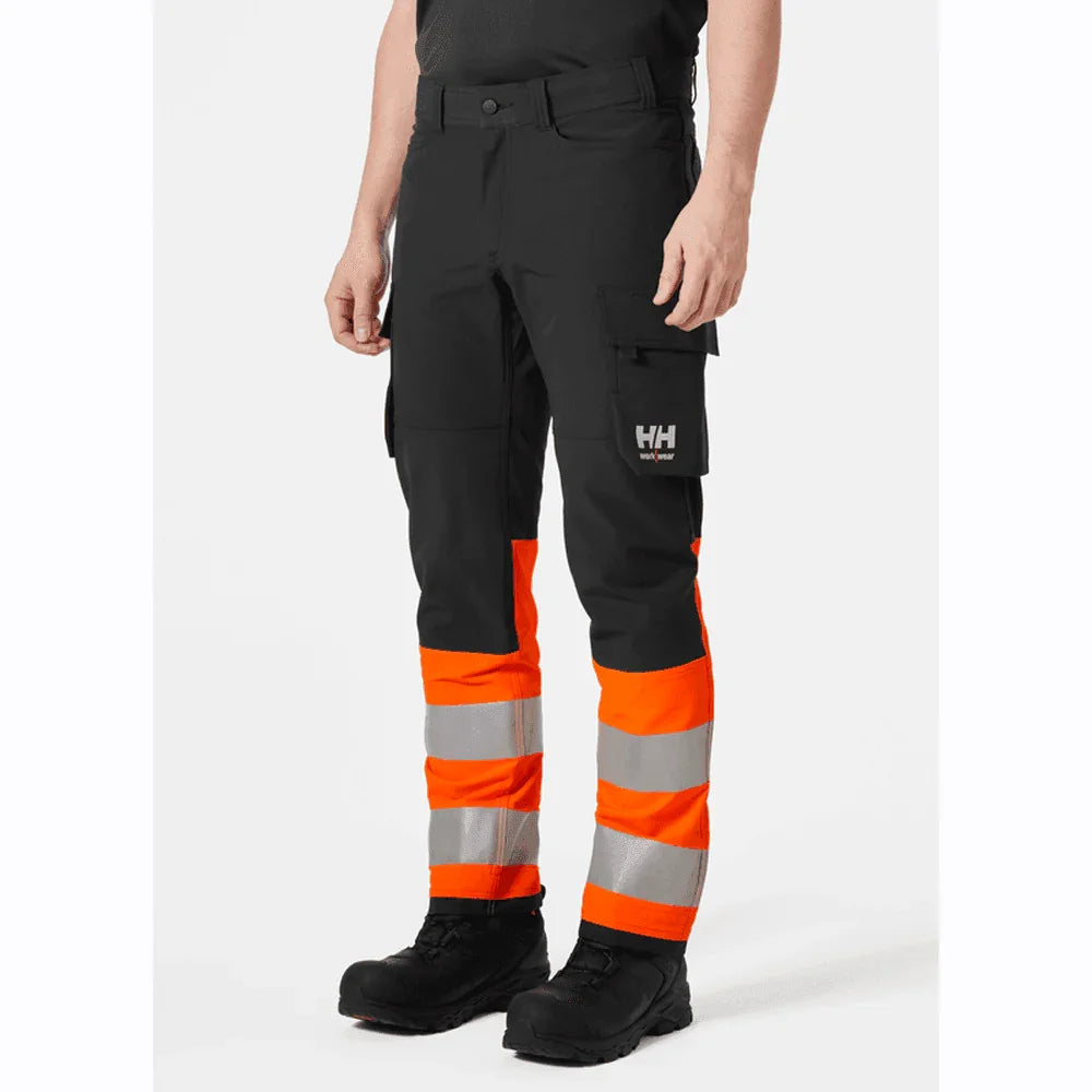 Helly Hansen 77433 Alna 4-Way Stretch Hi-Vis Cargo Pant Trouser