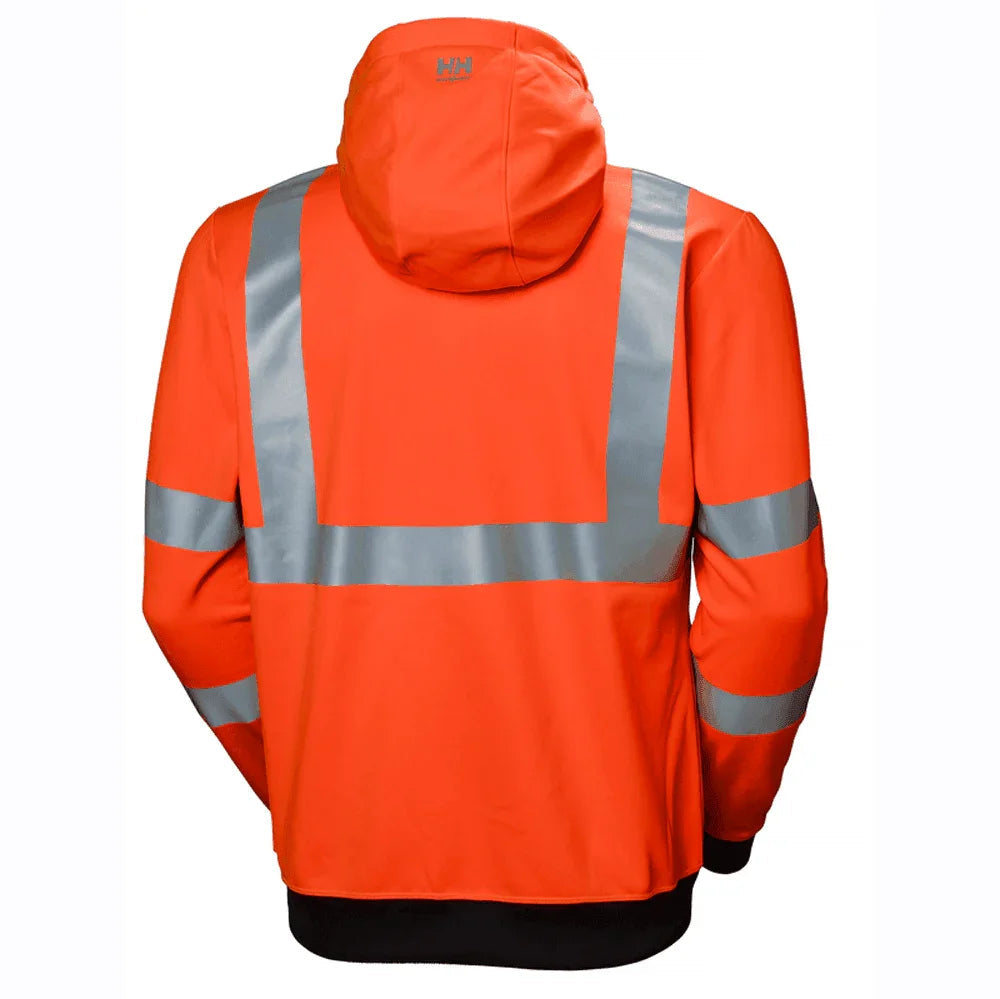 Helly Hansen 79094 Addvis Hi-Vis Stretch Zip Hoodie Sweatshirt