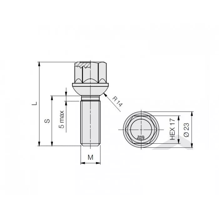 Porsche Extended Wheel Bolt Set Aftermarket (Copy)