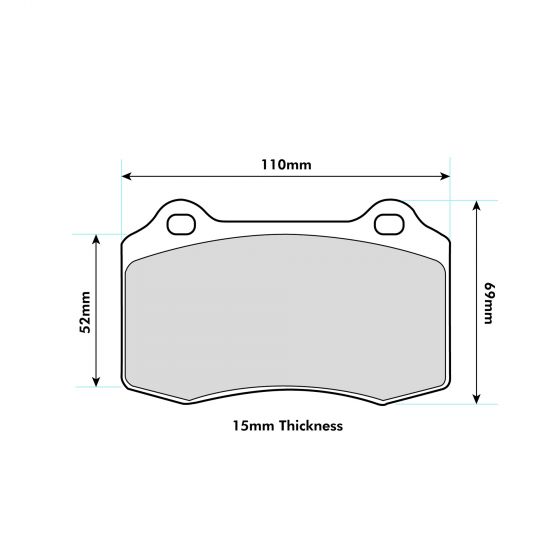 FERRARI 360 3.6 Challenge/3.6 Modena Performance Brake Pad 8003