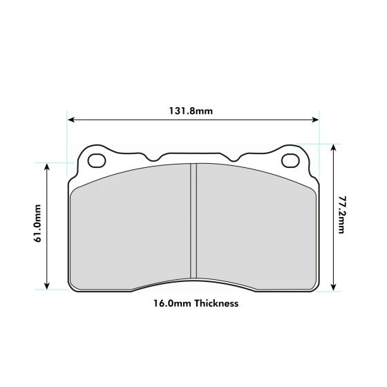 ALFA 156 3.2 GTA Front Performance Brake Pads 8017