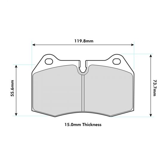 Nissan 350Z Front Performance Brake Pads 8071