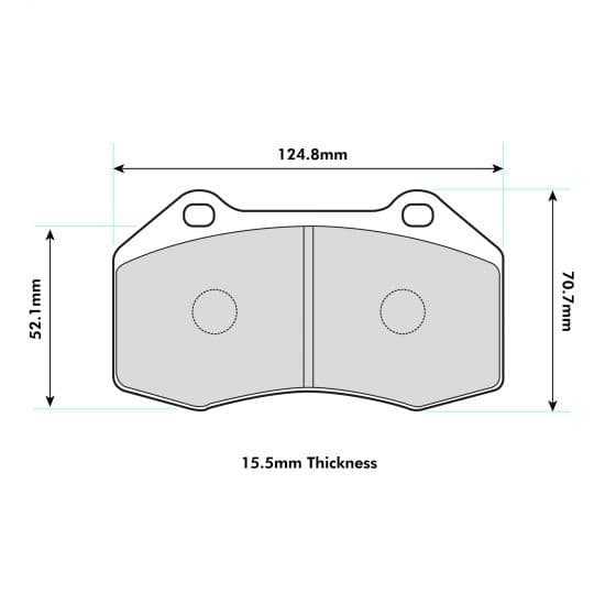 ABARTH GRANDE PUNTO Brembo Caliper Performance Brake Pads 8541