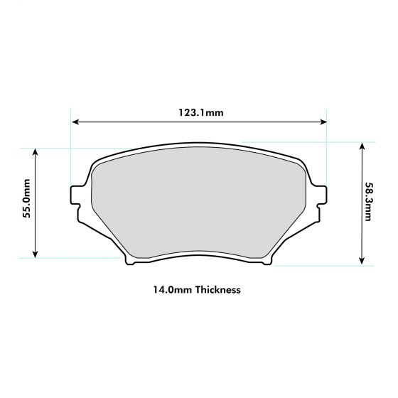 Mazda MX5 MK3 (NC) Race Brake Pads - 1.8 / 2.0 Front Performance Pads