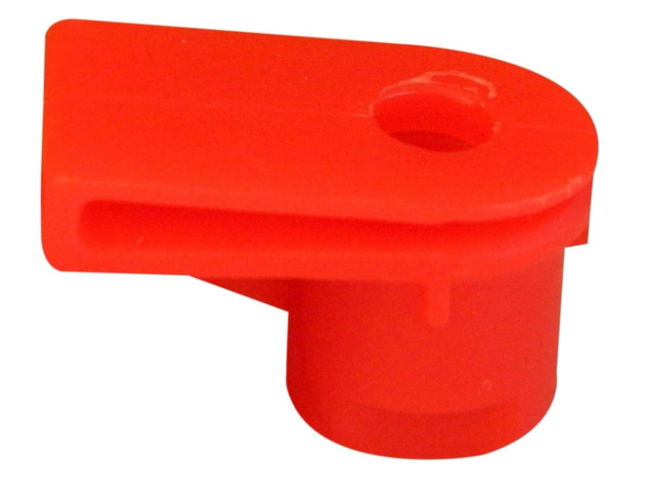 Red Angled Trim Panel Grommet - Multi Brand Bumper & Wheel Arch Fastener