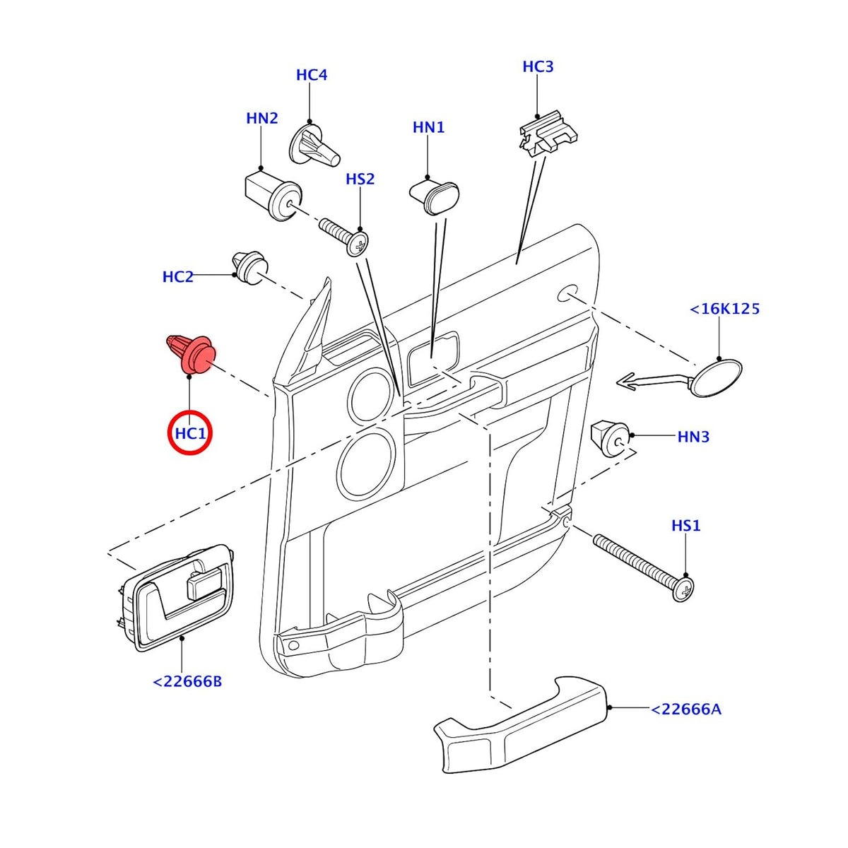 Land Rover & Ford 9mm Trim Panel Clip with Rubber Seal - Door Card Fastener LR013135