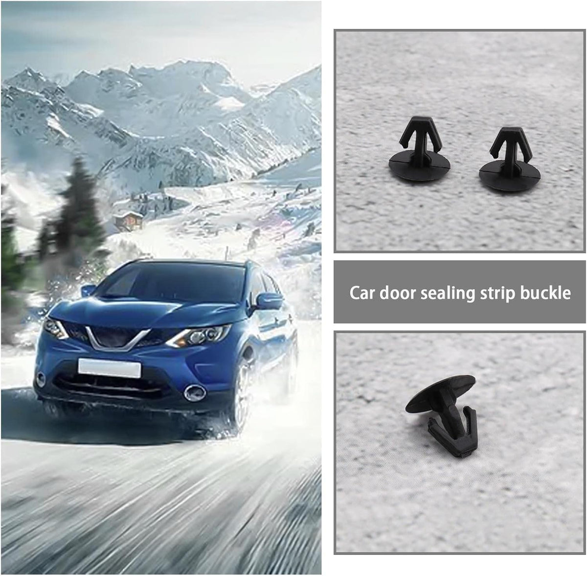 Honda Weather Seal Trim Clip - Bonnet Rubber Weatherstrip Fastener 91518-SM4-003