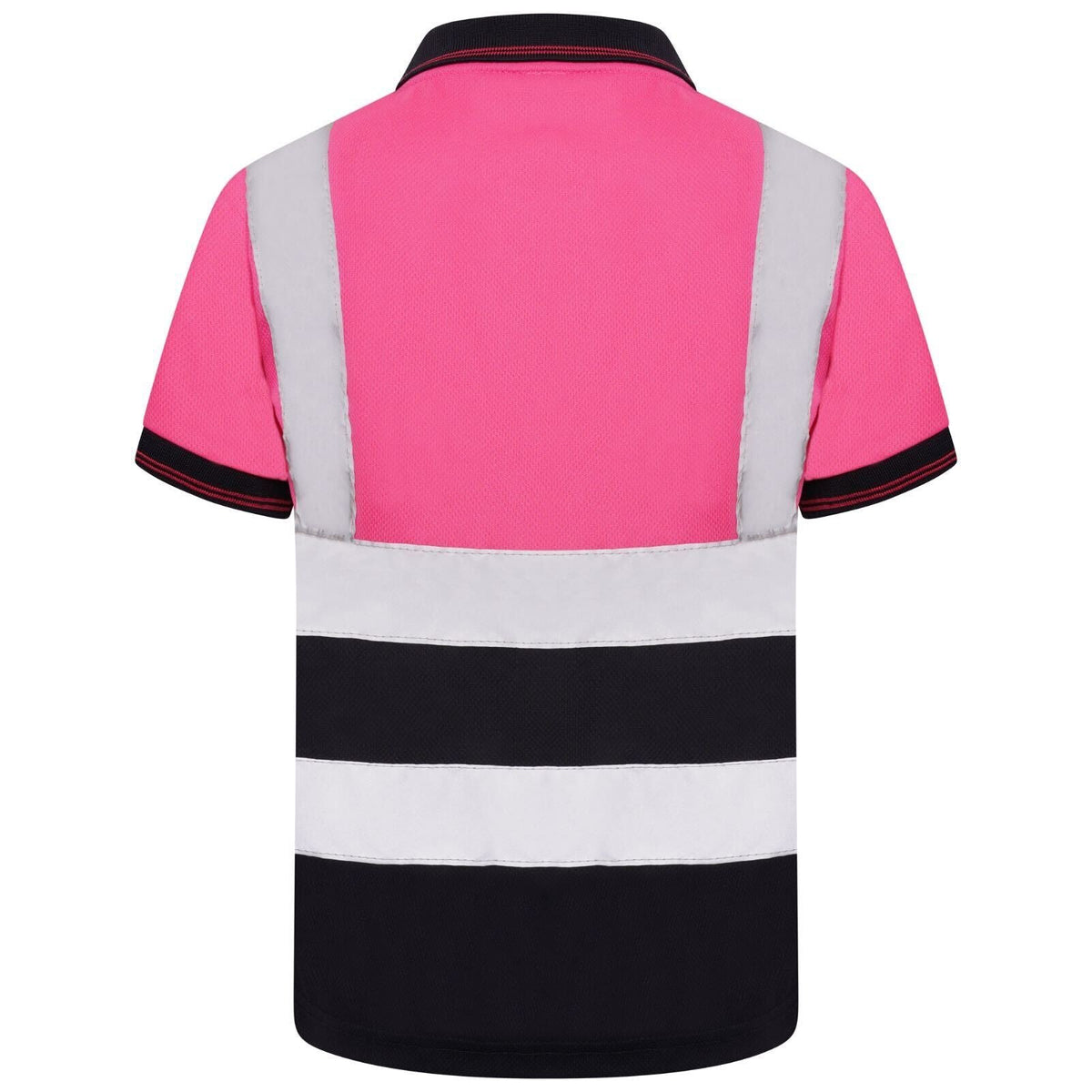 Kids Unisex Hi Vis Short Sleeve Polo Shirt