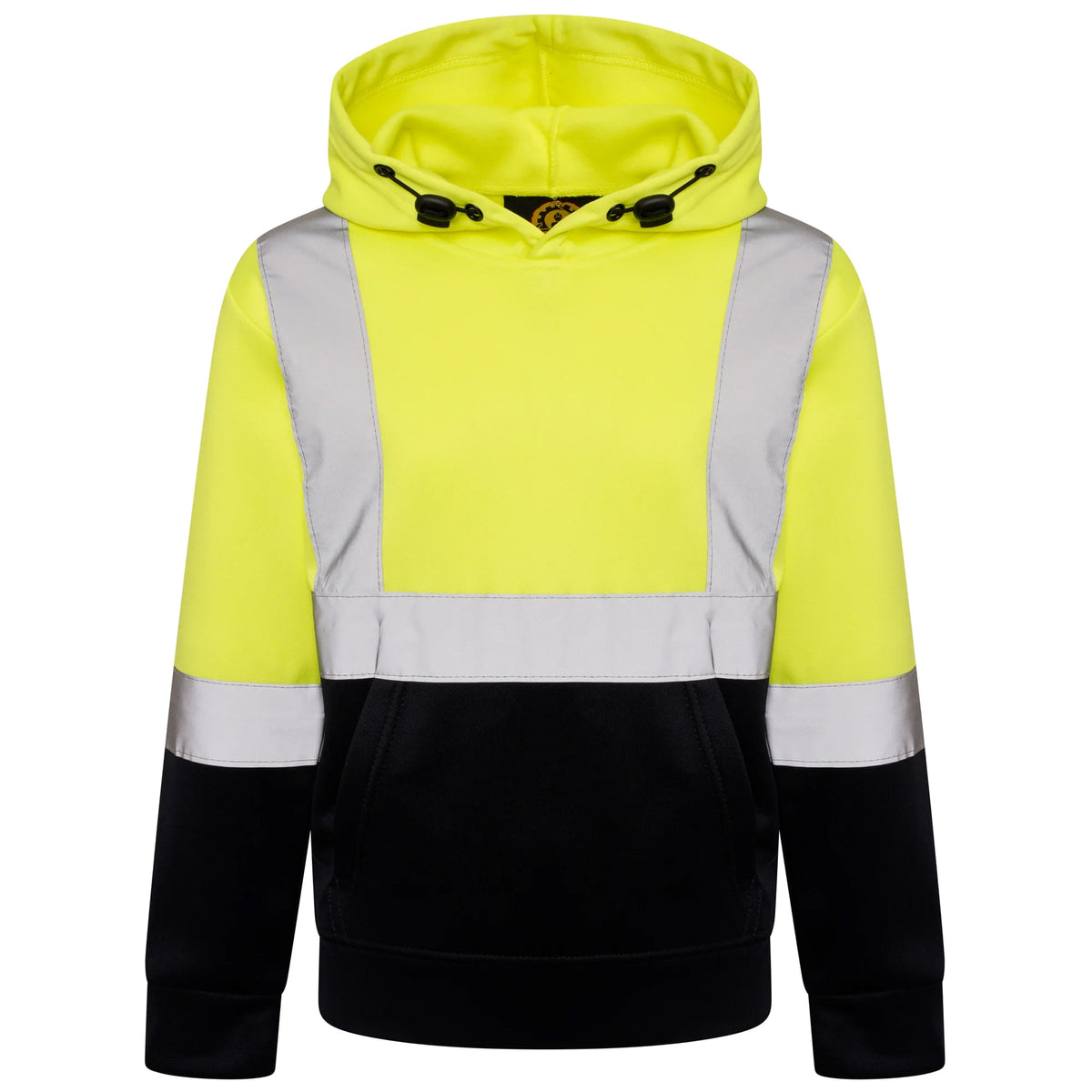Kids Unisex Hi Vis Reflective Safety Hooded Sweatshirt
