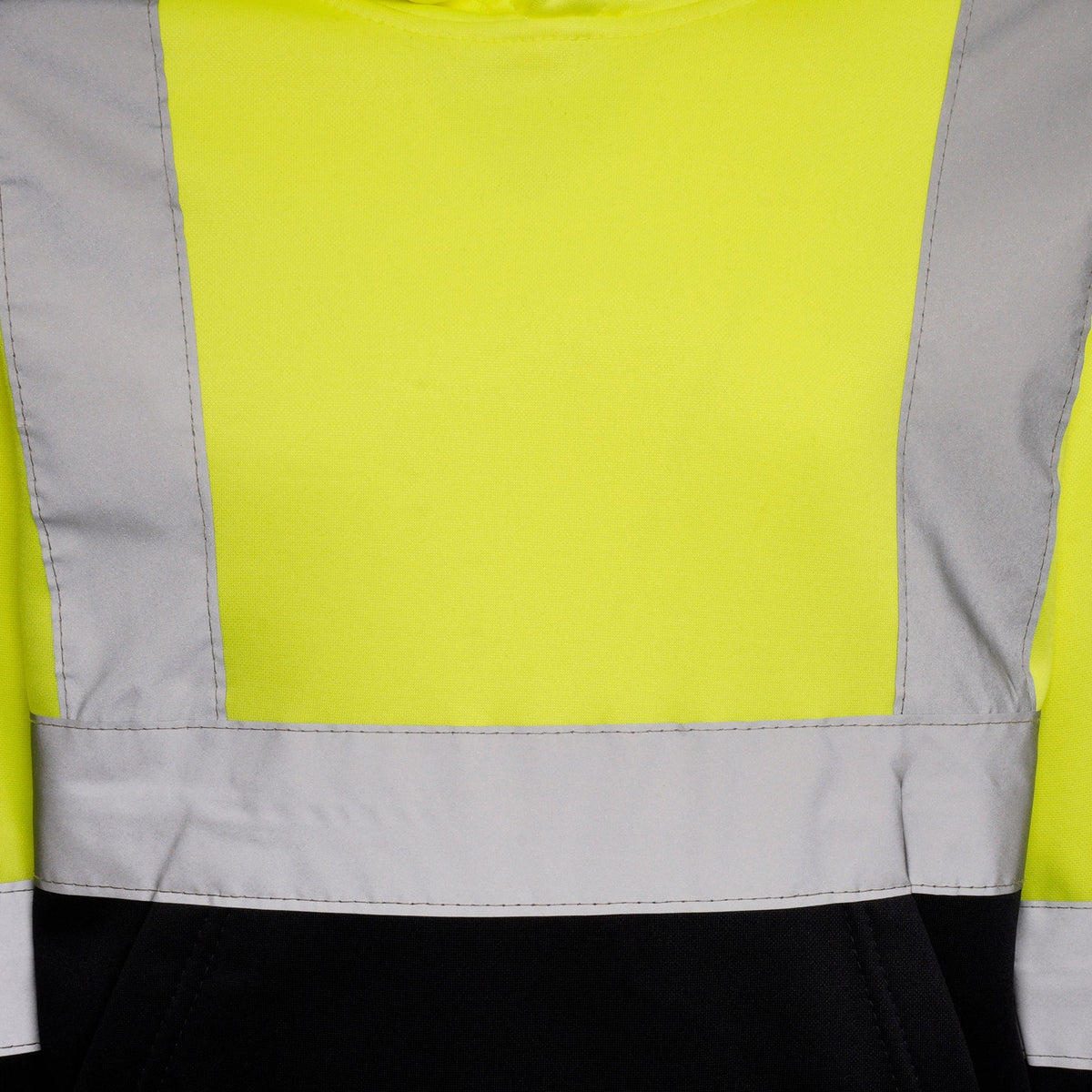 Kids Unisex Hi Vis Reflective Safety Hooded Sweatshirt