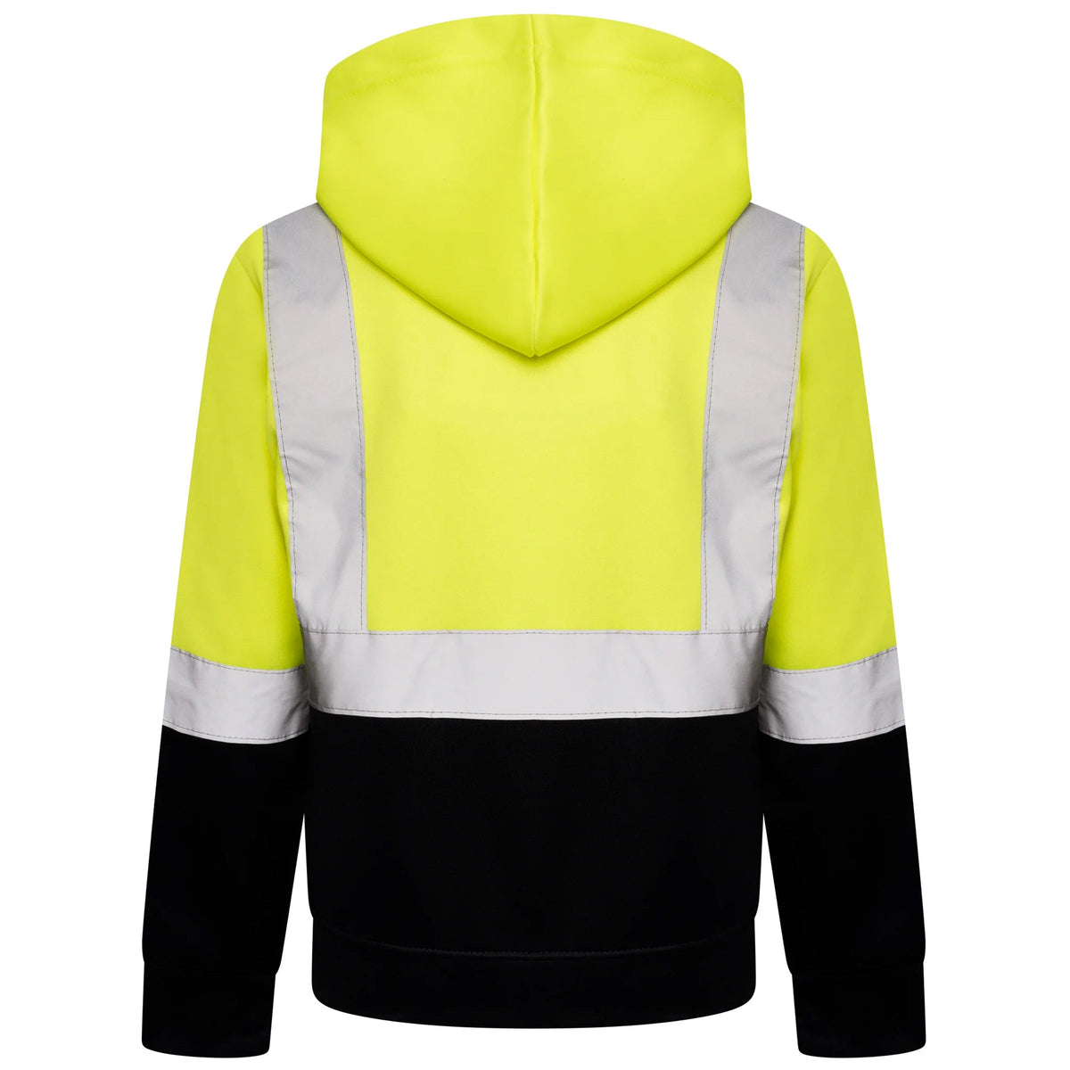 Kids Unisex Hi Vis Reflective Safety Hooded Sweatshirt