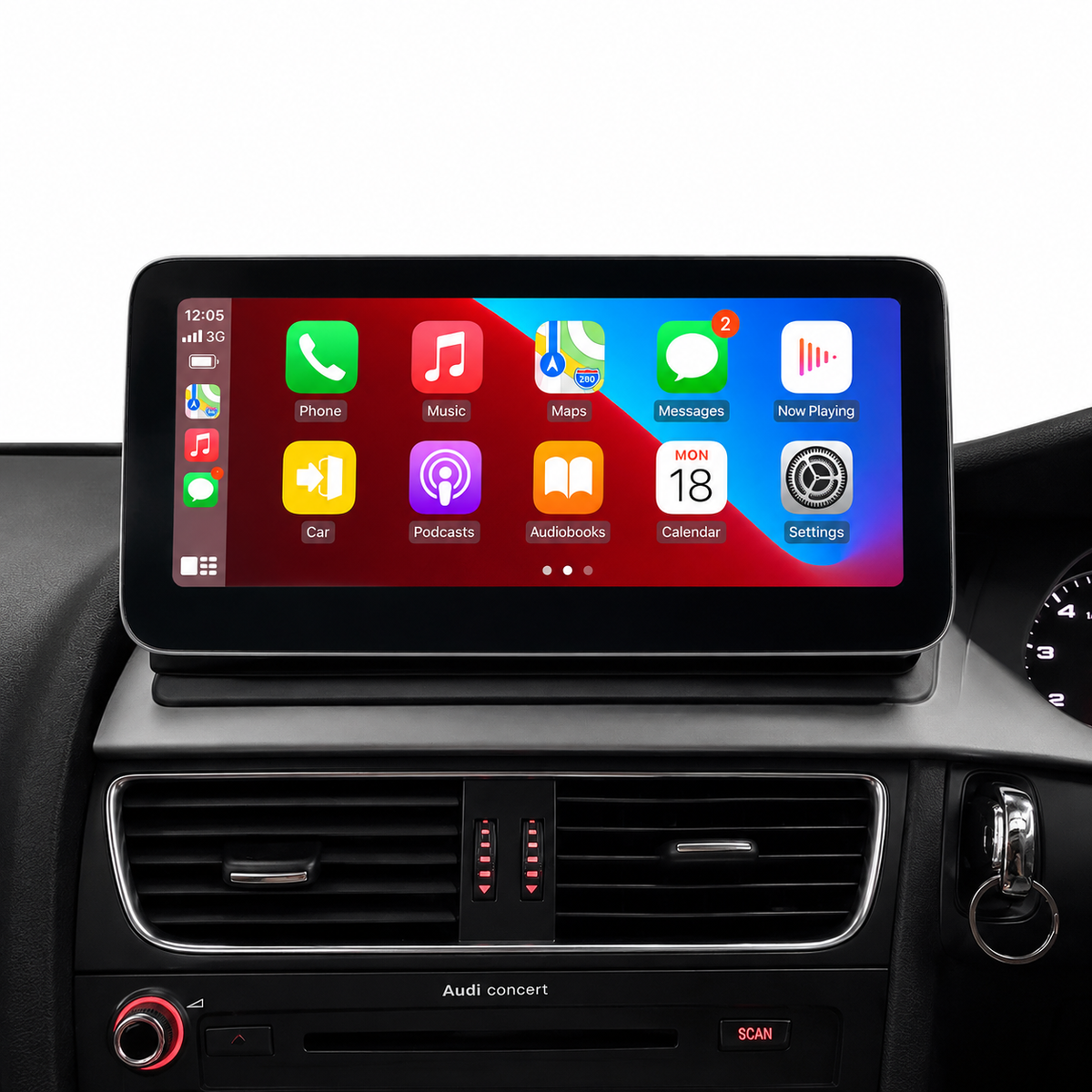 Audi A5 (2009-2016) Apple CarPlay Android Auto 10.25" Touch Screen RHD