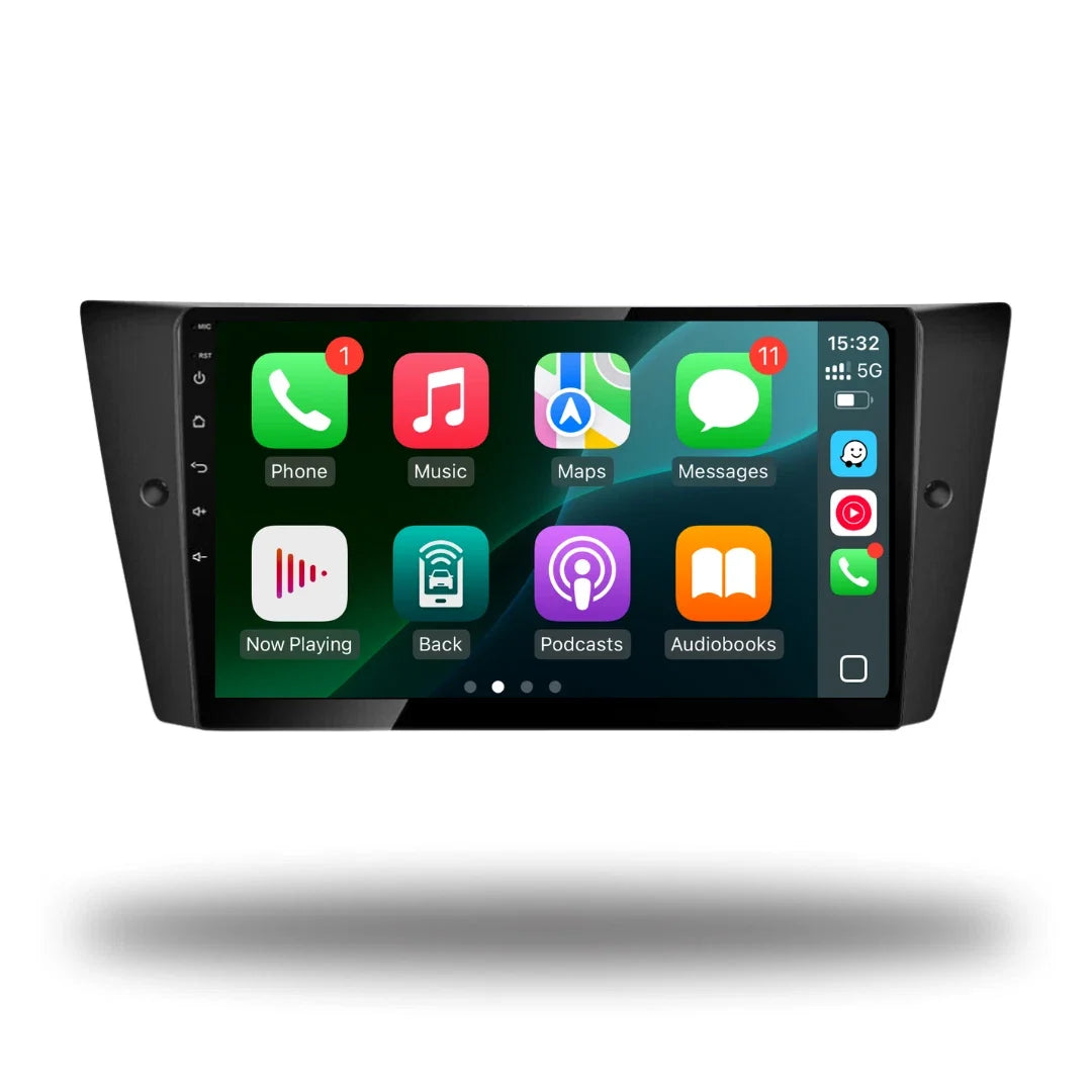 BMW 3 Series E90 E91 E92 E93 Apple Carplay / Android Auto 9" Stereo Upgrade (2005-2012)