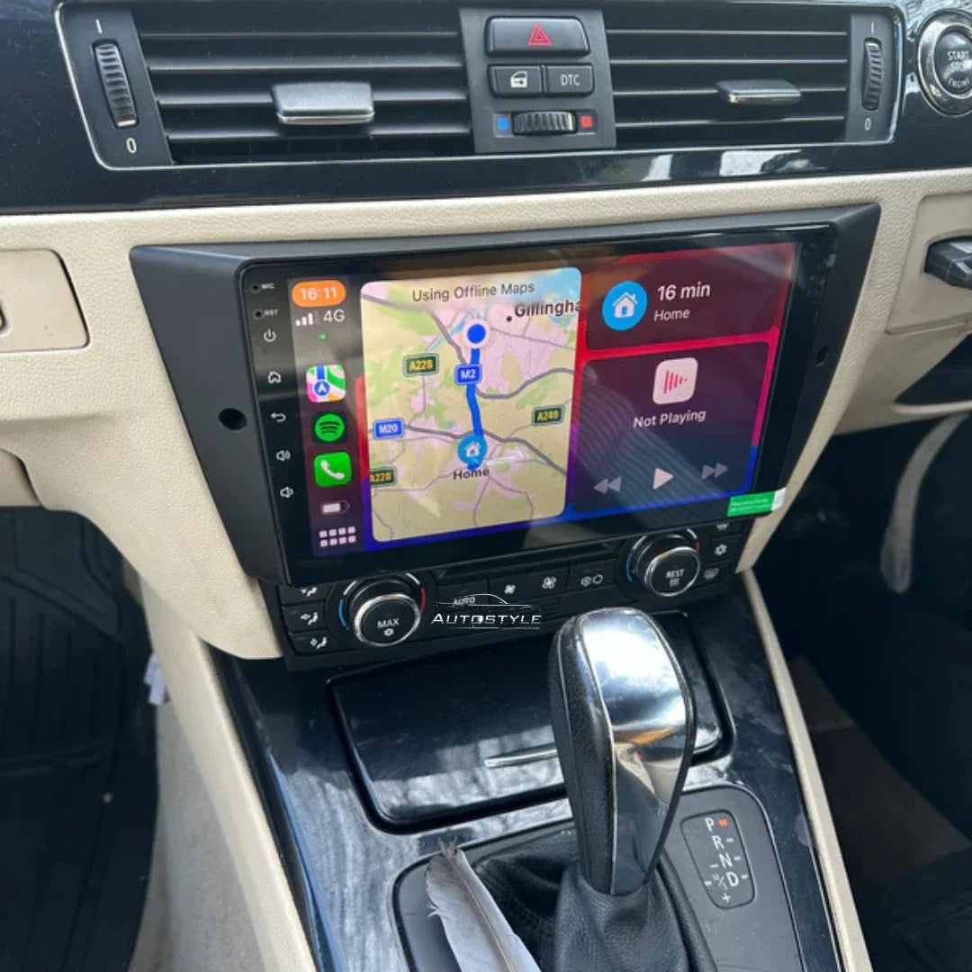 BMW 3 Series E90 E91 E92 E93 Apple Carplay / Android Auto 9" Stereo Upgrade (2005-2012)