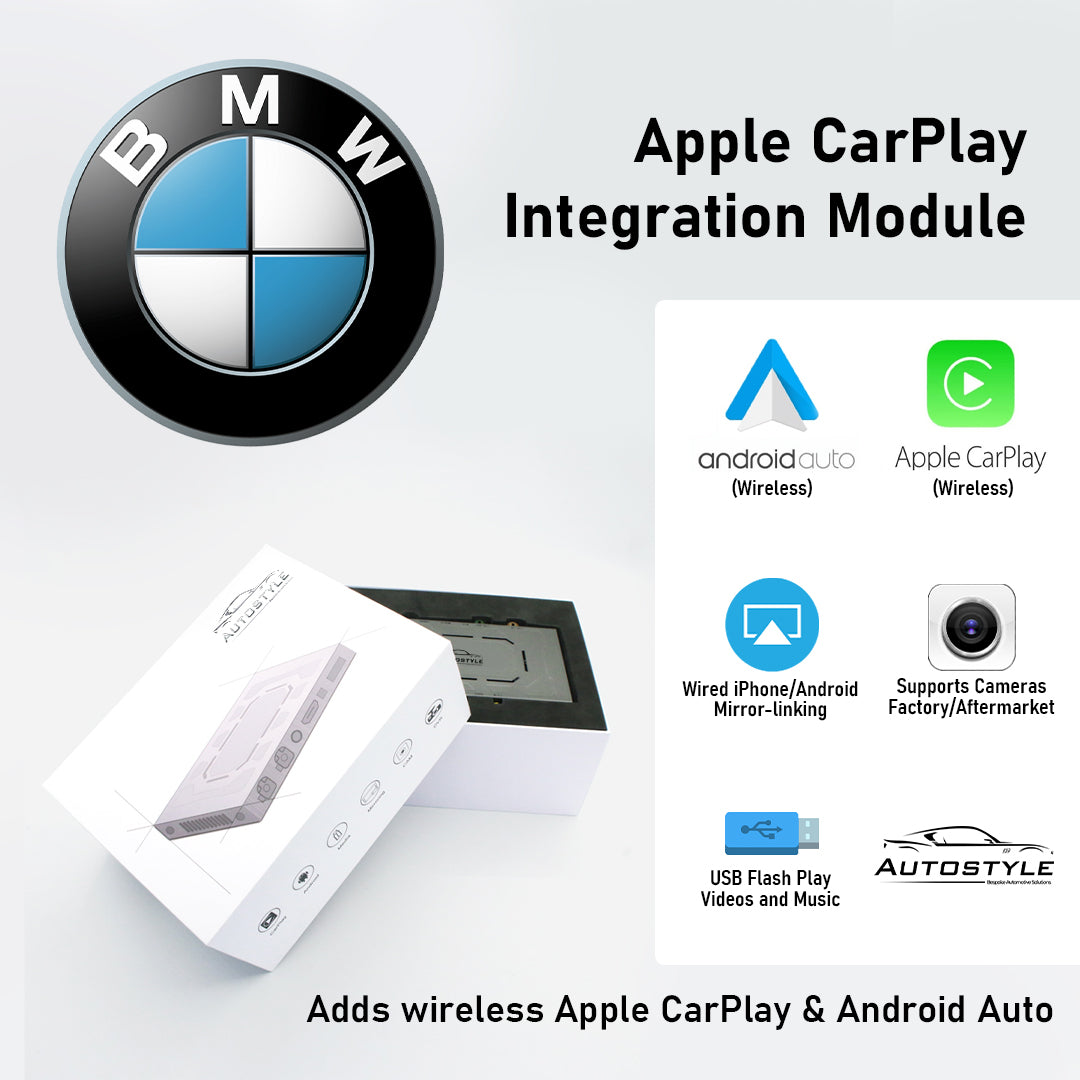 Wireless Apple CarPlay/Android Auto for BMW 1/2/3/4/5/6/7/X1/X3/X4/X5/X6/i3/i8 Series with NBT (2012-2016)
