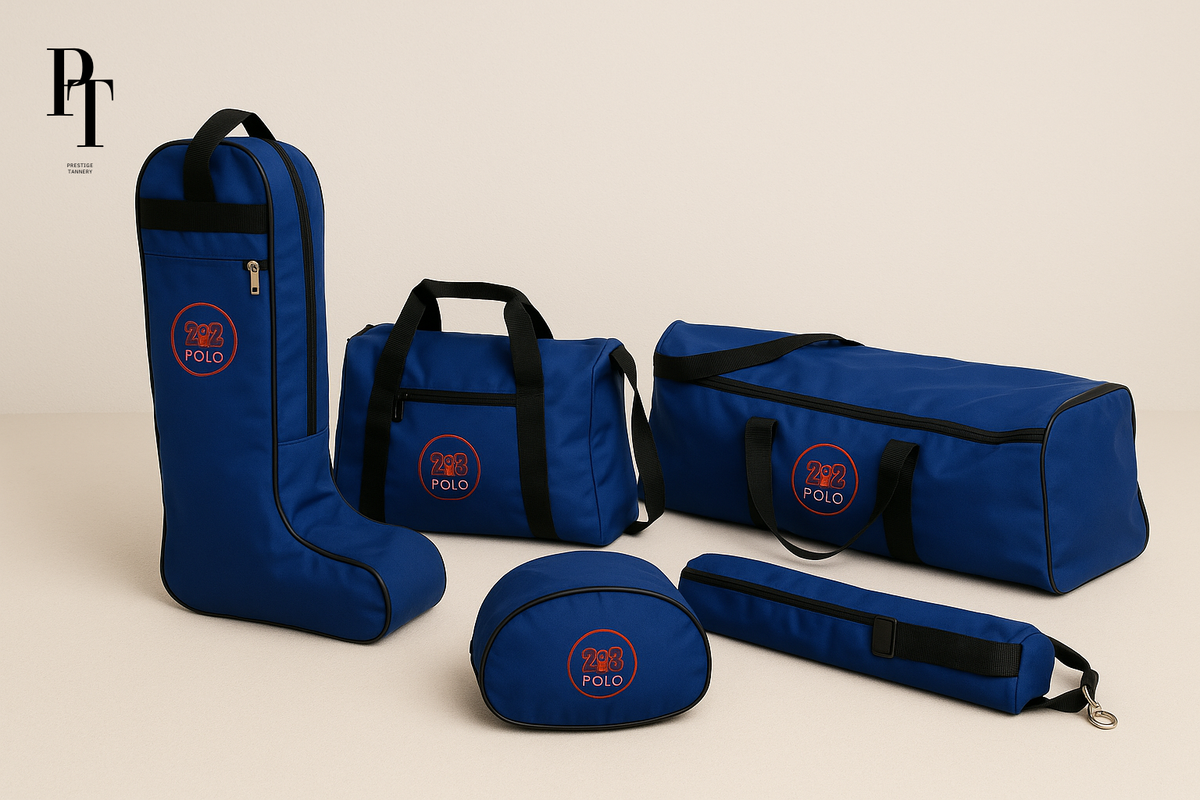 Prestige Tannery Complete Polo Bag Set – Fabric Edition (4-Piece)