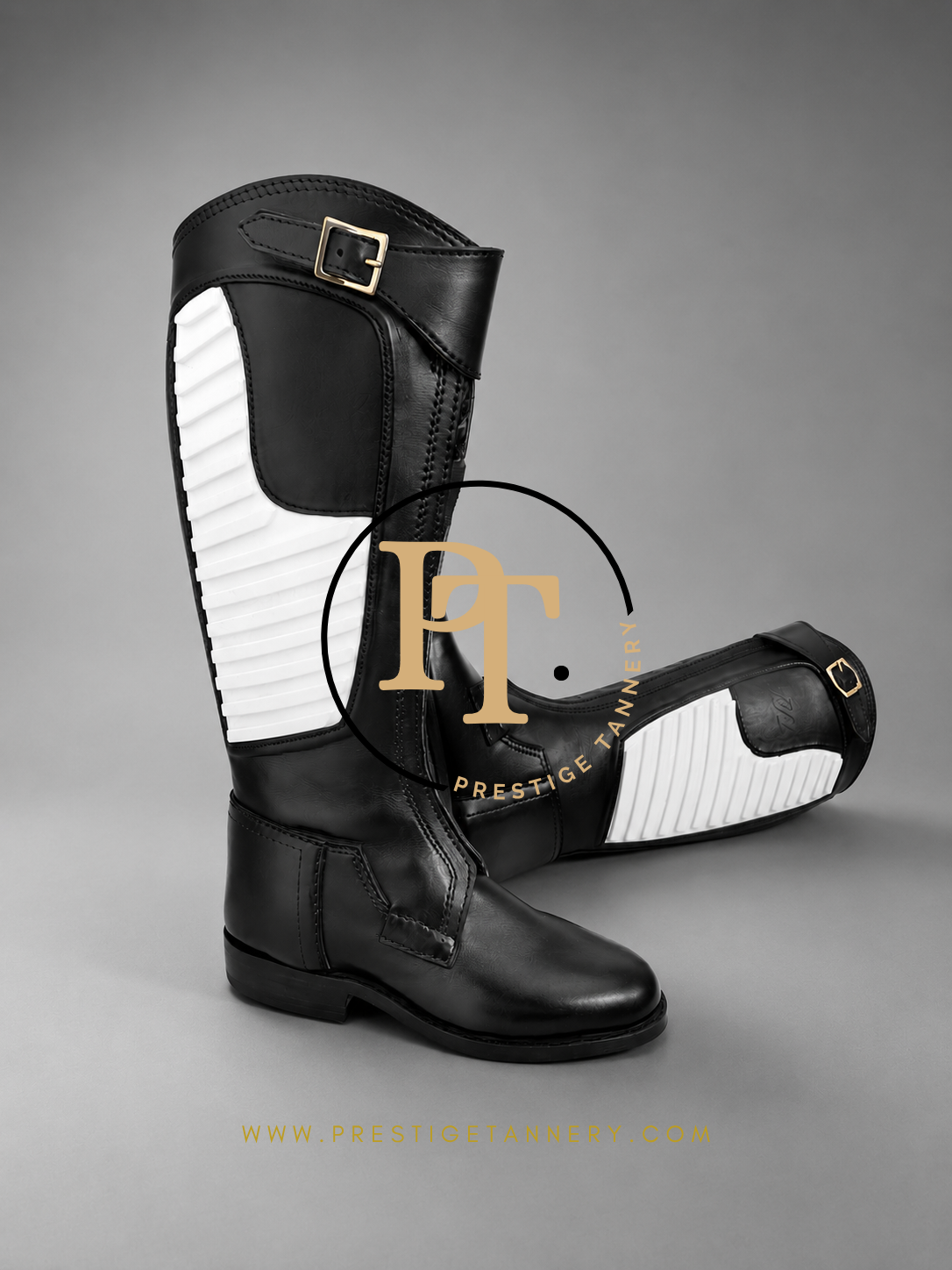 Professional Polo Boots for Men (Black)