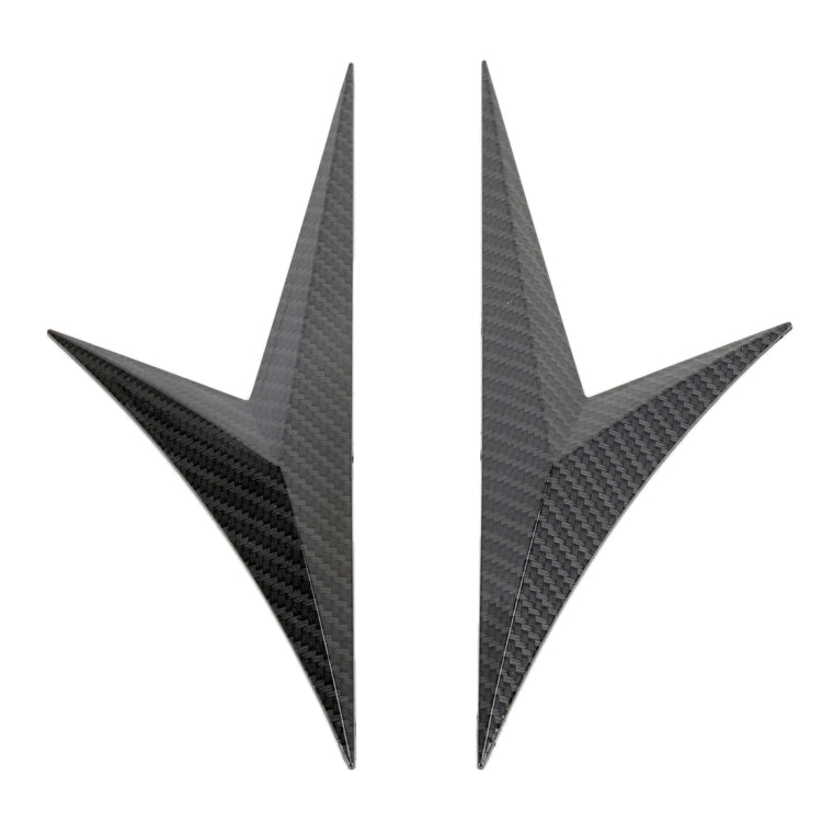 Modified Fender Side Wing Sticker Blade Side Shark Gill Car Body Decorative Sticker for Honda 10th Generation Civic, Carbon Fiber, Carbon Fiber