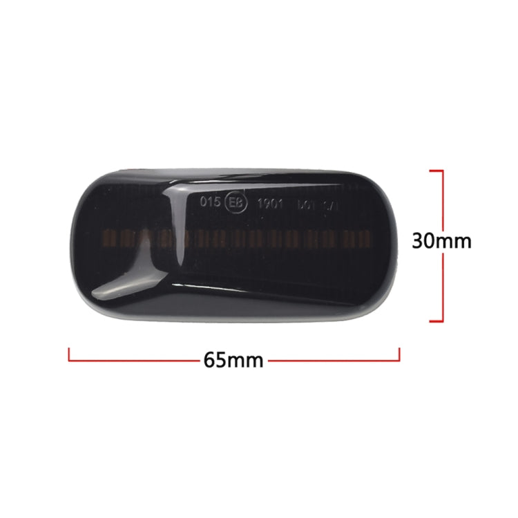 2pcs For Honda Civic 2001-2015 Car Dynamic LED Fender Side Light 34301-S5H-T02, For Honda Civic 2001-2015 (Transparent), For Honda Civic 2001-2015 (Transparent Black)