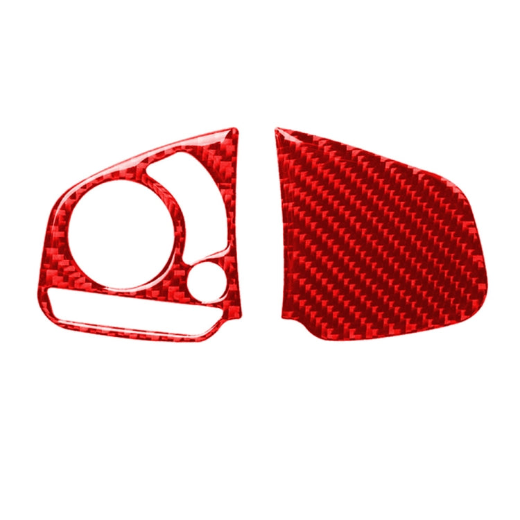 Car Carbon Fiber Steering Wheel Button Middle Configuration Decorative Sticker for Honda Tenth Generation Civic 2016-2019, Left and Right Drive Universal, Steering Wheel Button Middle Configuration