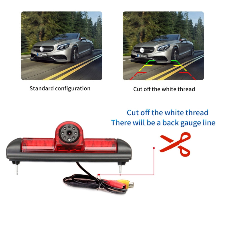 PZ460 Car Waterproof HD High Position Brake Light View Camera for Fiat / Citroen / Peugeot, PZ460
