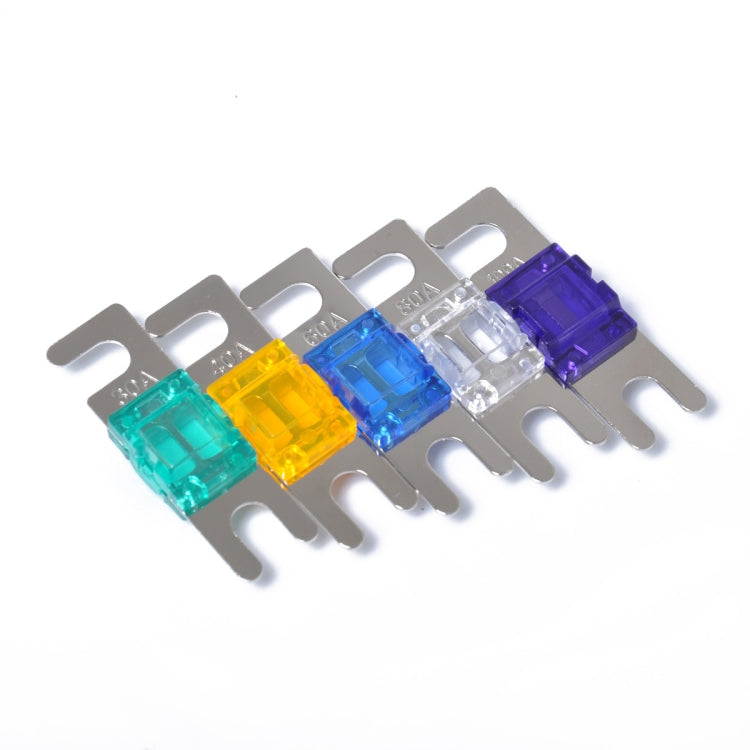 5 PCS Car Audio AFS Mini ANL 30A 40A 60A 80A 100Amp Fuse Nicked Plated, 30A 40A 60A 80A 100Amp