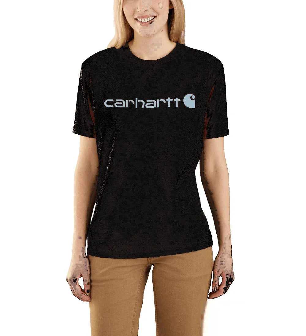 Carhartt 103592 Womens Loose Fit Heavyweight Short Sleeve Logo Graphic T-Shirt