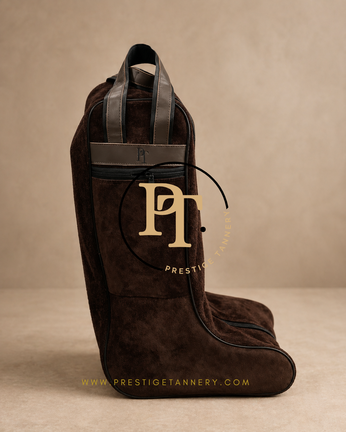 Prestige Tannery Suede Leather Boot Bag