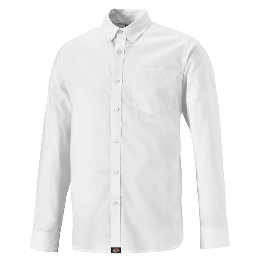 Dickies SH65200 Premium Long Sleeve Oxford Shirt White 16.5" Neck