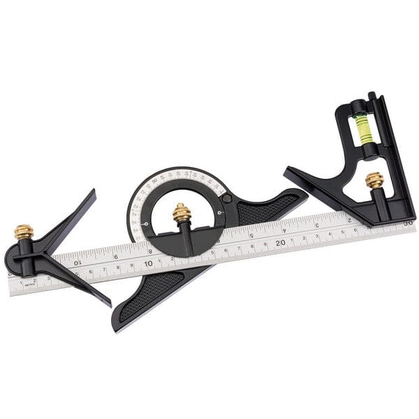 Draper Combination Square With Centre Head And Protractor