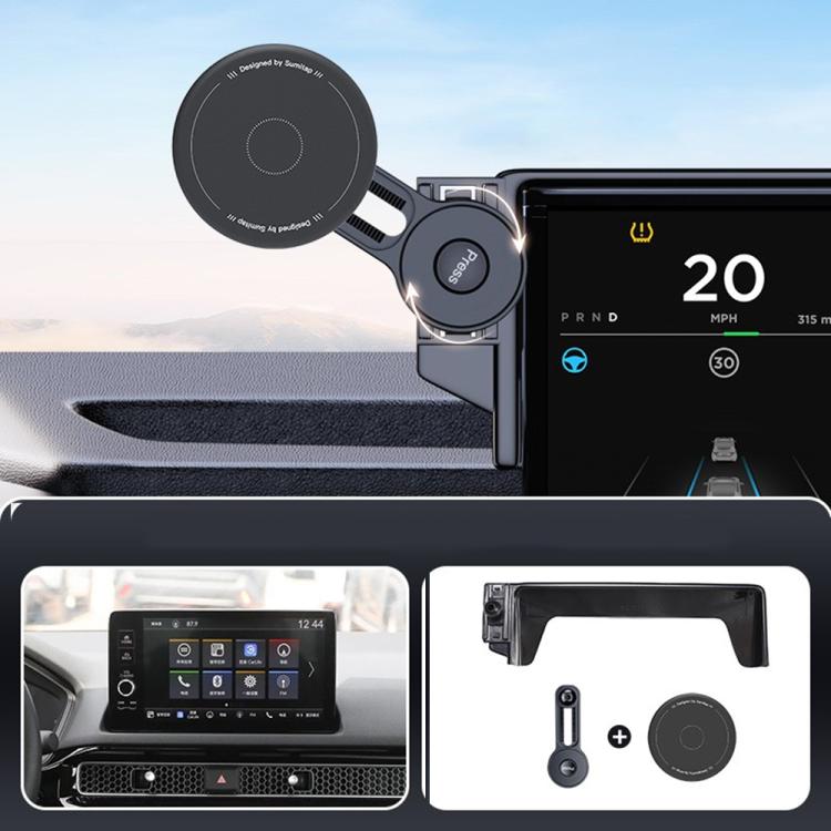 Car Screen Magnetic Phone Holder Mount with Extension Arm, For Honda 11th Gen Civic / Integra 2022-2025, For Honda XR-V 2023-2024 / Vezel 2023, For Honda ZR-V 2022-2023 / HR-V 2023, For Honda Accord 2018-2022 10.25 inch Screen...