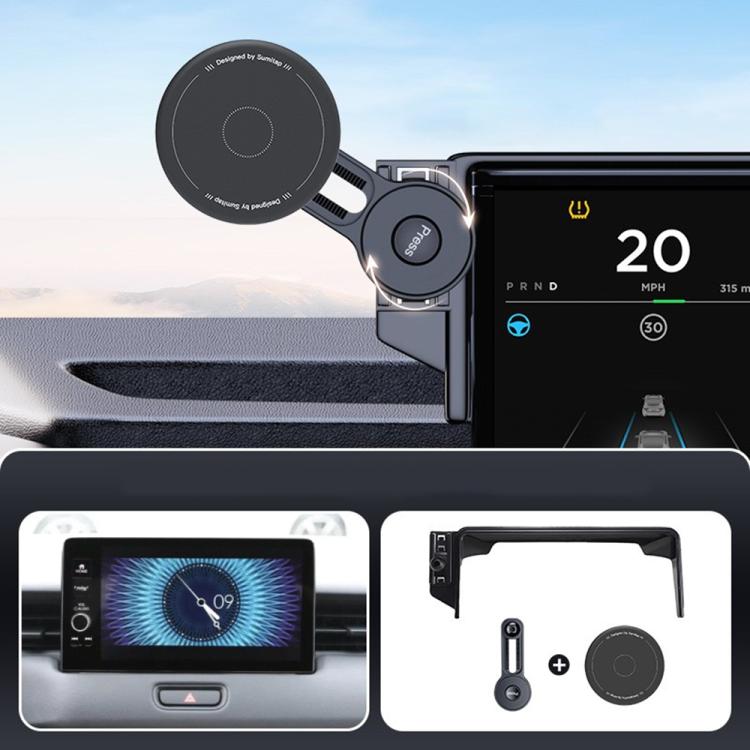 Car Screen Magnetic Phone Holder Mount with Extension Arm, For Honda 11th Gen Civic / Integra 2022-2025, For Honda XR-V 2023-2024 / Vezel 2023, For Honda ZR-V 2022-2023 / HR-V 2023, For Honda Accord 2018-2022 10.25 inch Screen...