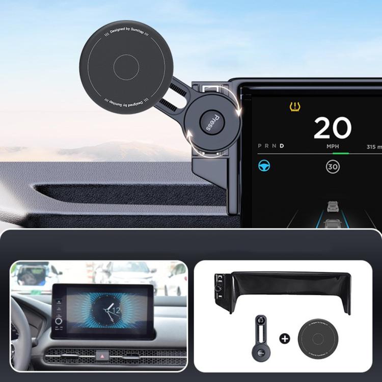 Car Screen Magnetic Phone Holder Mount with Extension Arm, For Honda 11th Gen Civic / Integra 2022-2025, For Honda XR-V 2023-2024 / Vezel 2023, For Honda ZR-V 2022-2023 / HR-V 2023, For Honda Accord 2018-2022 10.25 inch Screen...