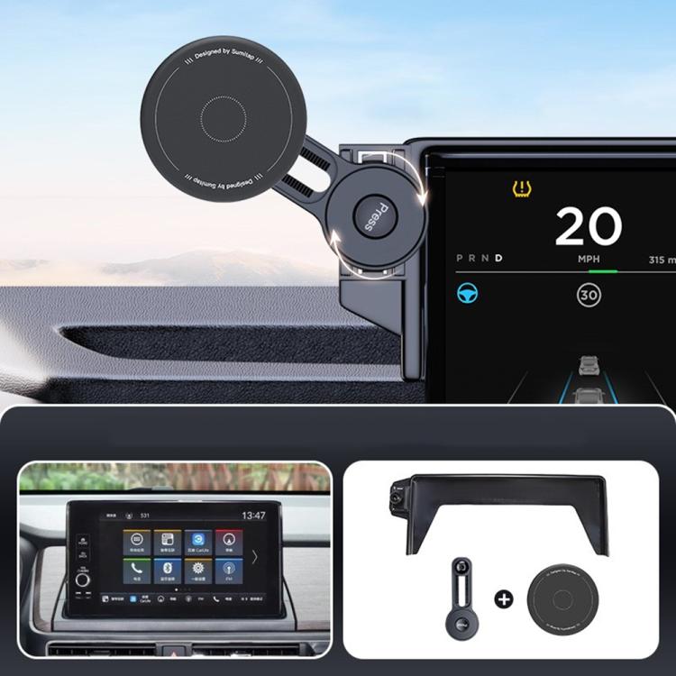 Car Screen Magnetic Phone Holder Mount with Extension Arm, For Honda 11th Gen Civic / Integra 2022-2025, For Honda XR-V 2023-2024 / Vezel 2023, For Honda ZR-V 2022-2023 / HR-V 2023, For Honda Accord 2018-2022 10.25 inch Screen...