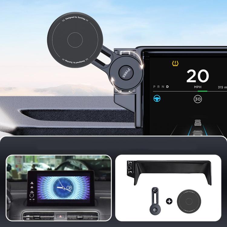 Car Screen Magnetic Phone Holder Mount with Extension Arm, For Honda 11th Gen Civic / Integra 2022-2025, For Honda XR-V 2023-2024 / Vezel 2023, For Honda ZR-V 2022-2023 / HR-V 2023, For Honda Accord 2018-2022 10.25 inch Screen...