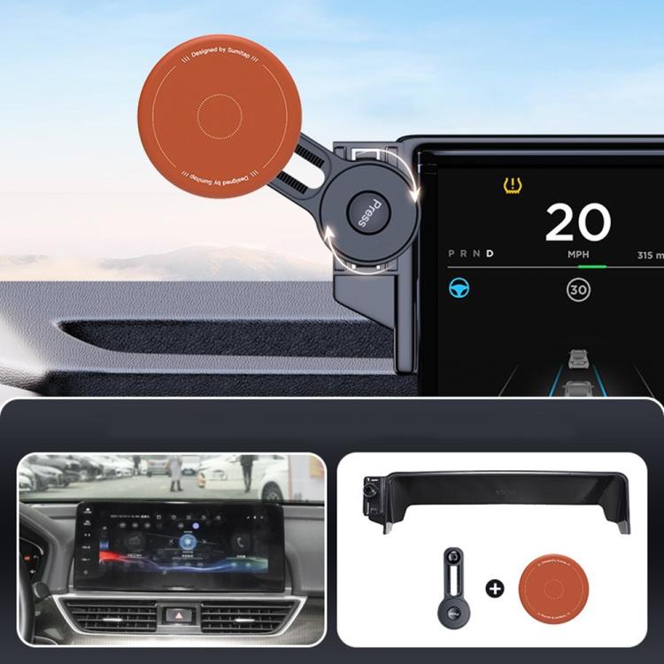 Car Screen Magnetic Phone Holder Mount with Extension Arm, For Honda 11th Gen Civic / Integra 2022-2025, For Honda XR-V 2023-2024 / Vezel 2023, For Honda ZR-V 2022-2023 / HR-V 2023, For Honda Accord 2018-2022 10.25 inch Screen...