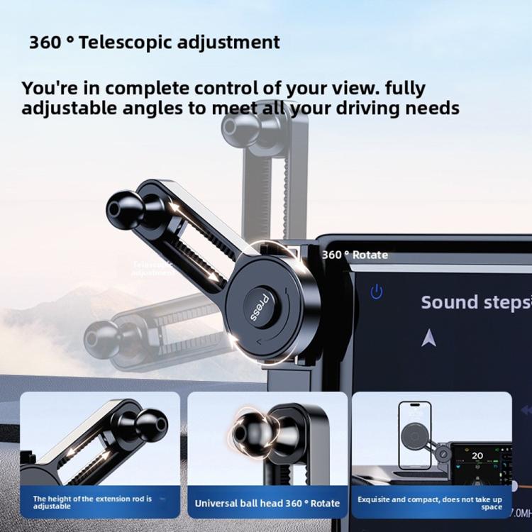 Car Screen Magnetic Phone Holder Mount with Extension Arm, For Honda 11th Gen Civic / Integra 2022-2025, For Honda XR-V 2023-2024 / Vezel 2023, For Honda ZR-V 2022-2023 / HR-V 2023, For Honda Accord 2018-2022 10.25 inch Screen...
