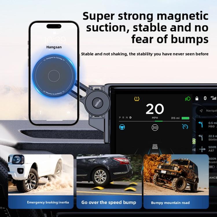 Car Screen Magnetic Phone Holder Mount with Extension Arm, For Honda 11th Gen Civic / Integra 2022-2025, For Honda XR-V 2023-2024 / Vezel 2023, For Honda ZR-V 2022-2023 / HR-V 2023, For Honda Accord 2018-2022 10.25 inch Screen...