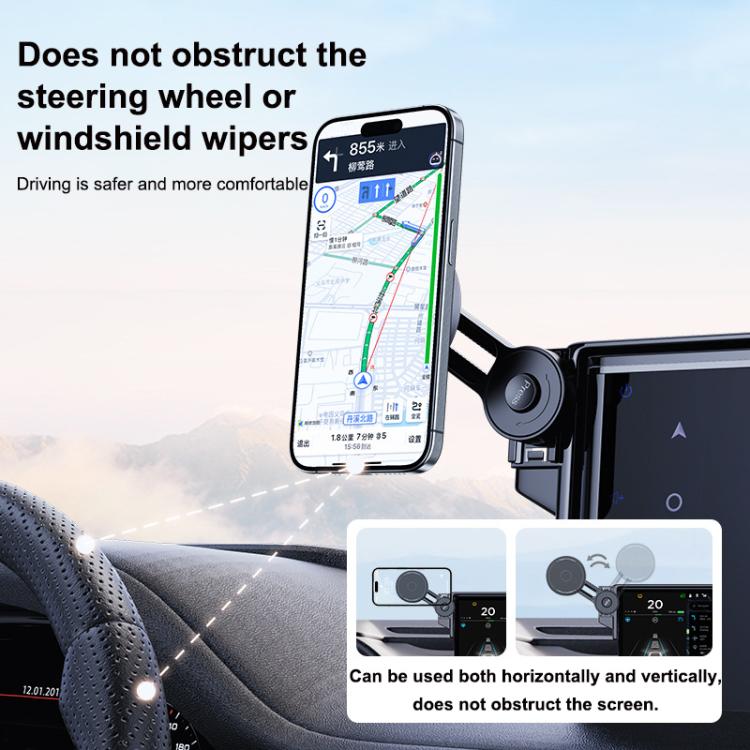 Car Screen Magnetic Phone Holder Mount with Extension Arm, For Honda 11th Gen Civic / Integra 2022-2025, For Honda XR-V 2023-2024 / Vezel 2023, For Honda ZR-V 2022-2023 / HR-V 2023, For Honda Accord 2018-2022 10.25 inch Screen...