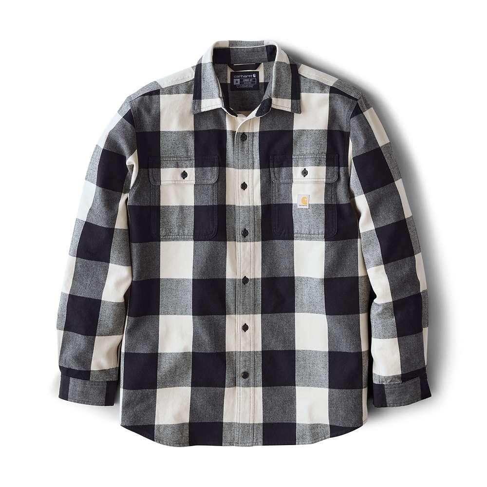 Carhartt 107013 Loose Fit Heavyweight Flannel Long-Sleeve Plaid Shirt
