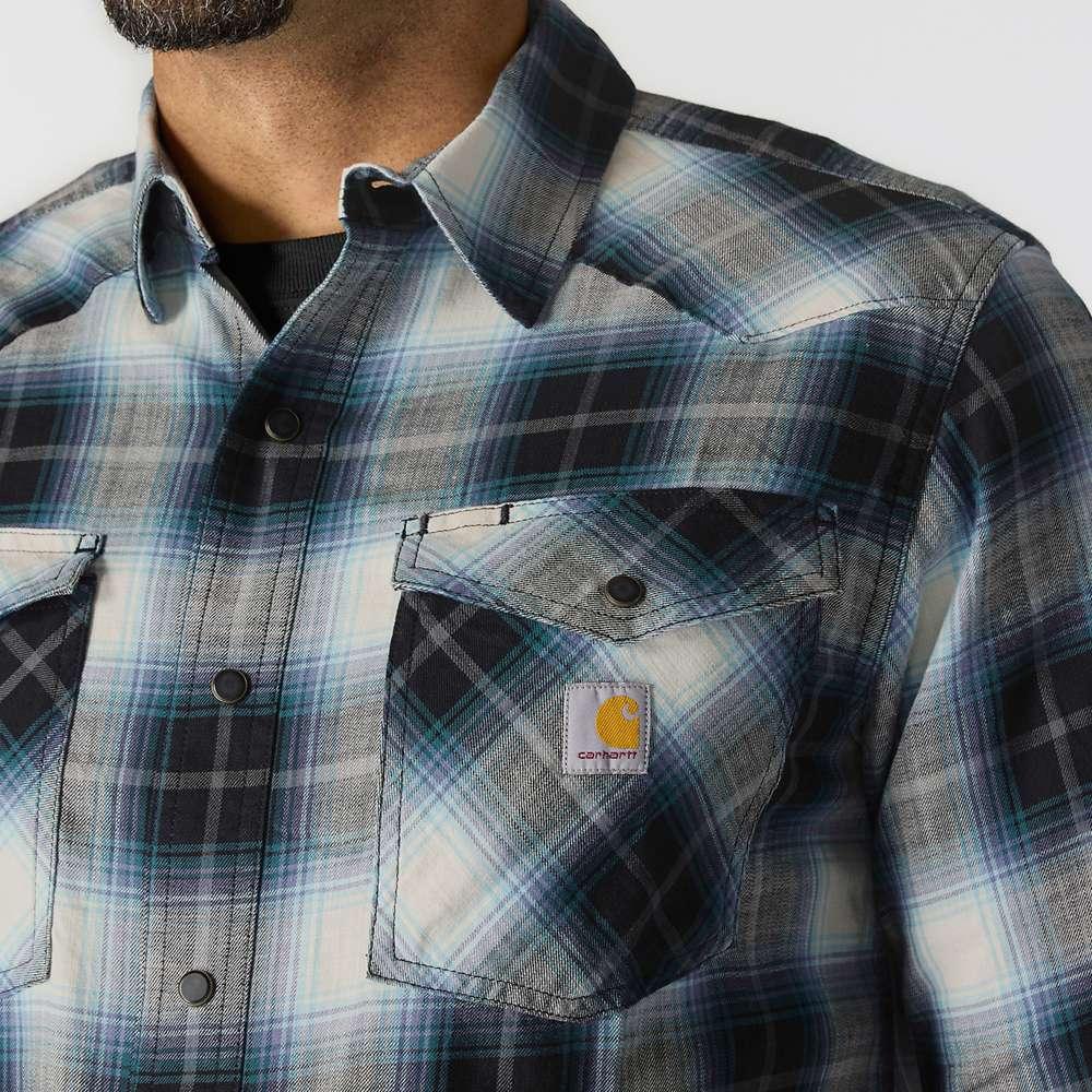 Carhartt 107016  Montana Rugged Flex Long Sleeve  Snap Front Plaid Shrt