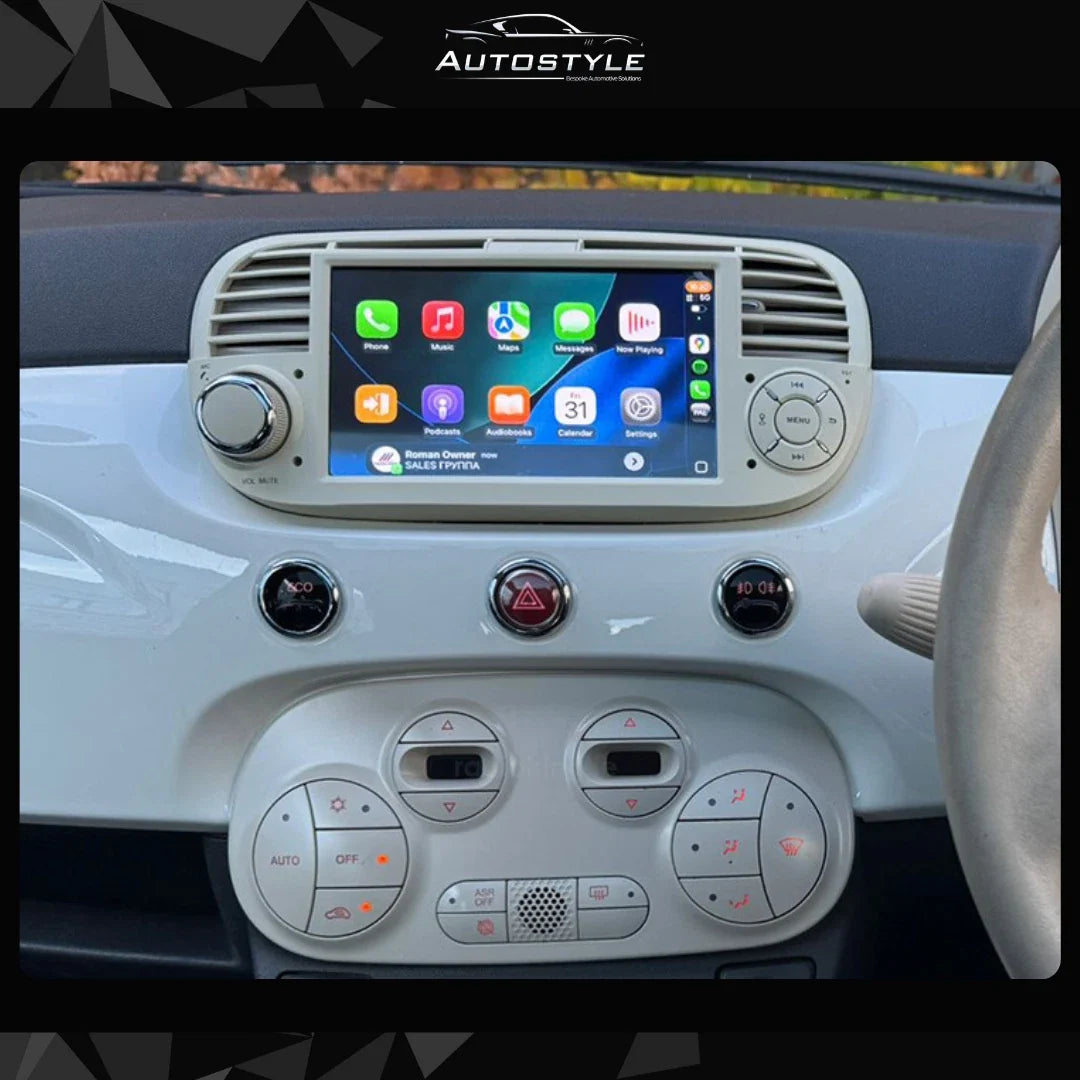 Fiat 500 / Abarth Apple Carplay / Android Auto 7" Stereo Upgrade 2010-15