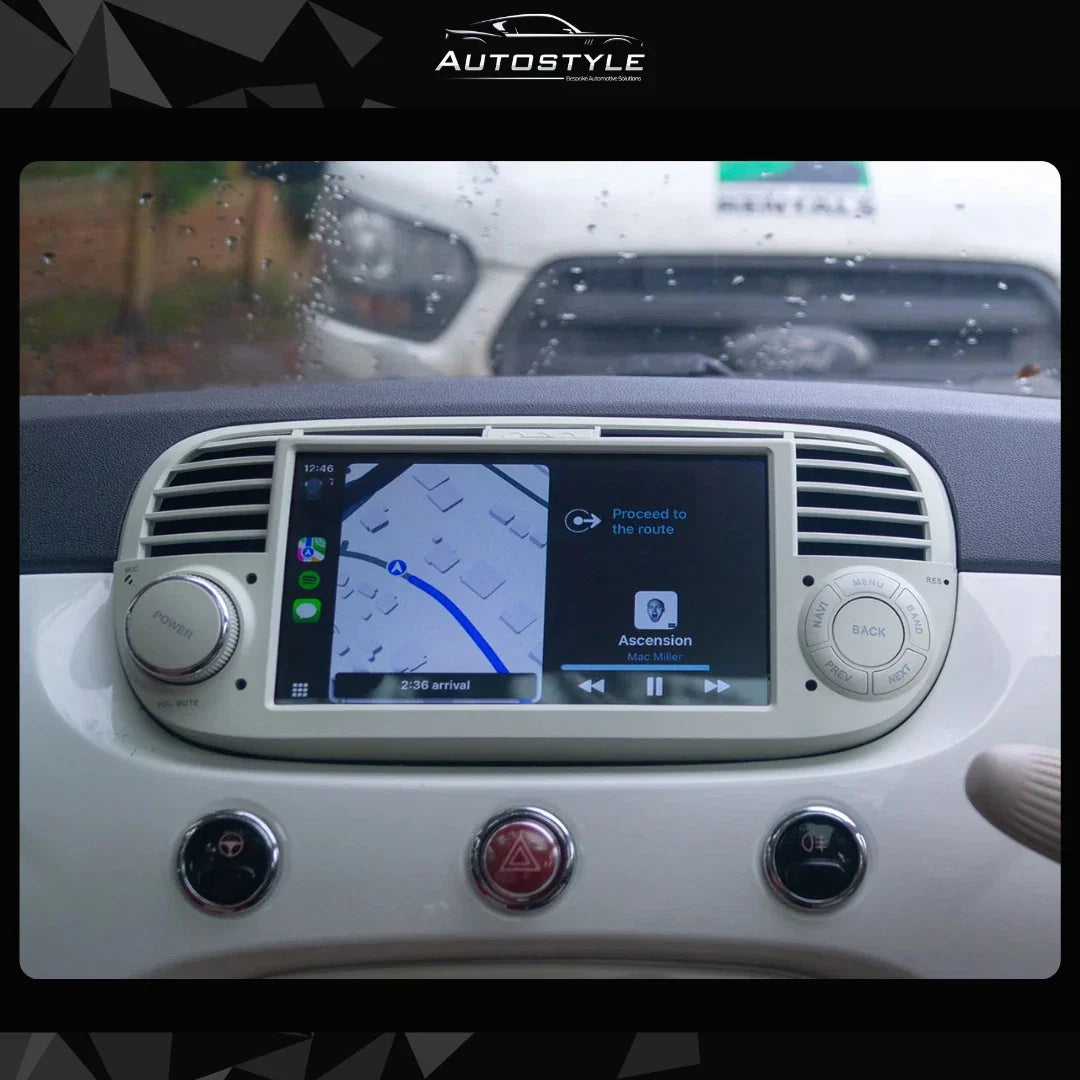 Fiat 500 / Abarth Apple Carplay / Android Auto 7" Stereo Upgrade 2010-15