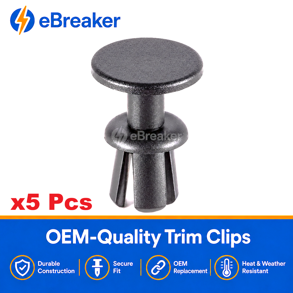 BMW Push Fit Trim Rivet - Interior, Undertray & Side Sill Fastener 51498166702