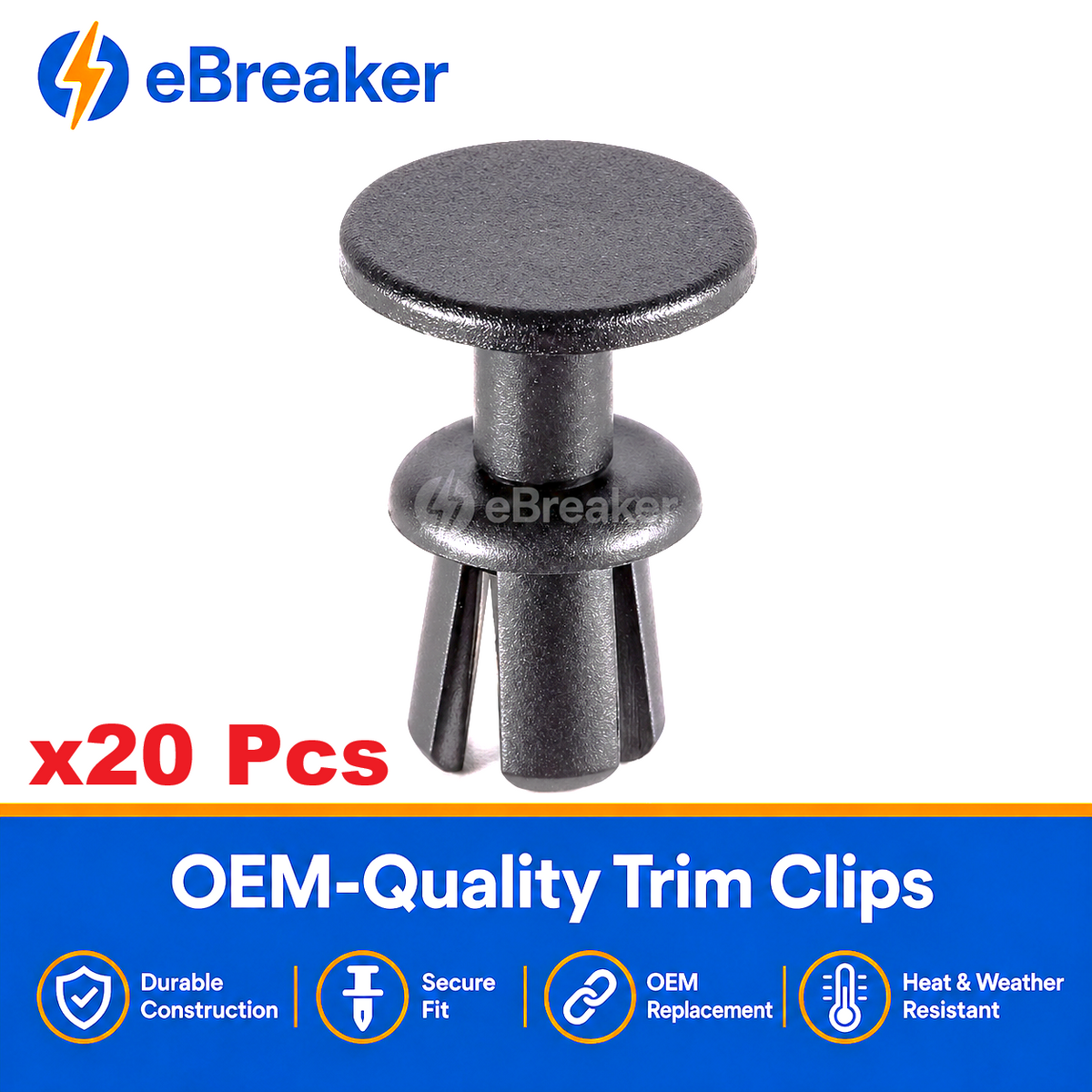 Multi-Brand Push Fit Trim Rivet - VAG Mercedes Peugeot Citroen Fastener N10583501