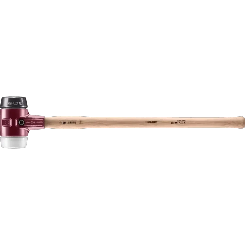 Halder Simplex soft-face sledge hammer, cast iron housing - Rubber composition / Superplastic