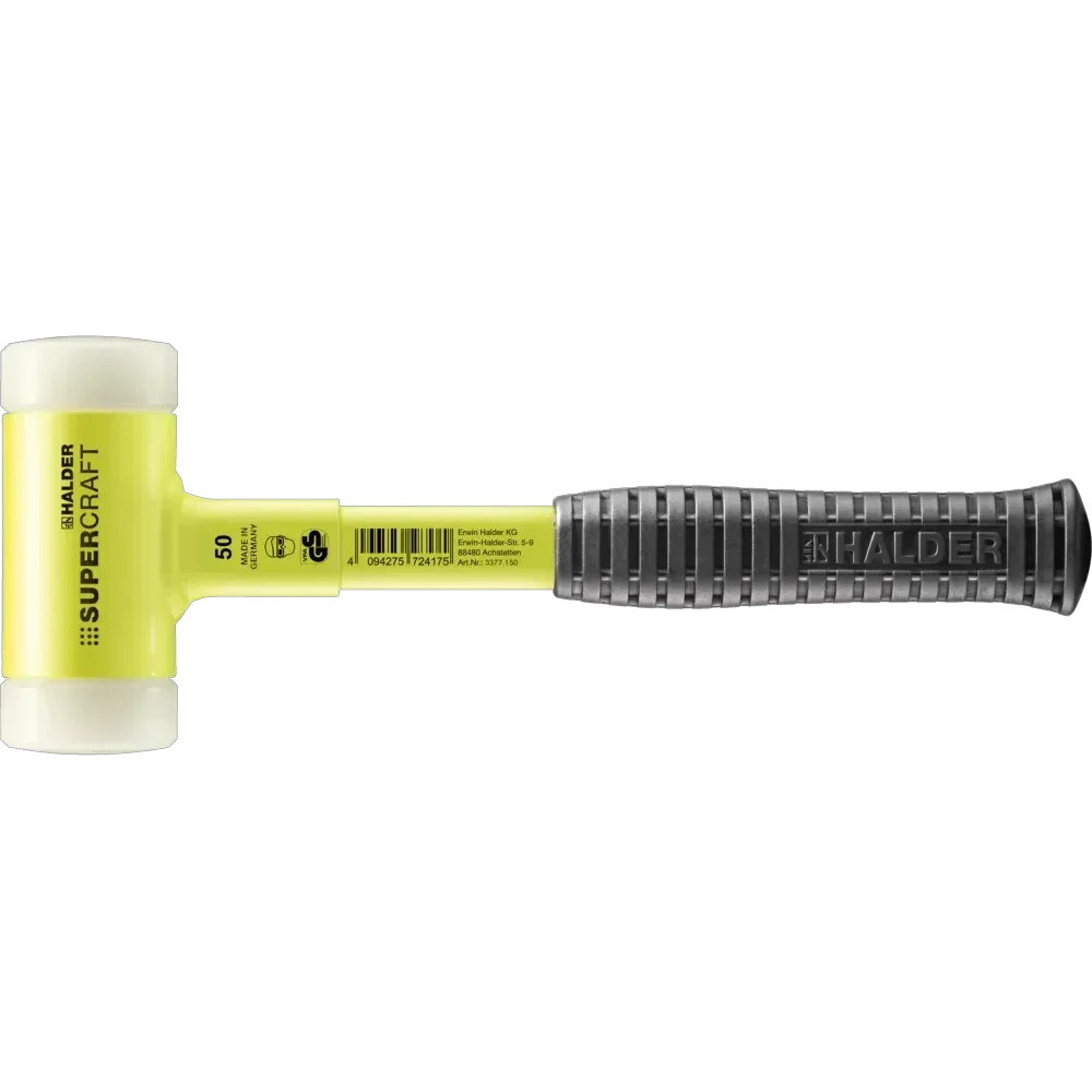 Halder Supercraft soft-face mallet, steel tube handle